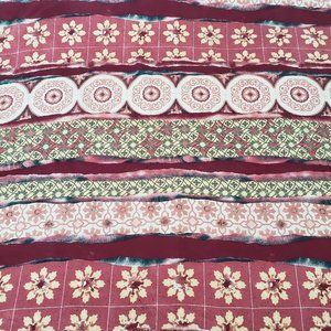 Vintage 90s/Y2K New York Studio Ethnic Pattern Collage Novelty Print Scarf-34x34